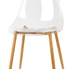 CASA Ice Silla De Comedor Transparente, Natural Hot