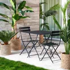 CASA Imperial Silla Plegable Negro New
