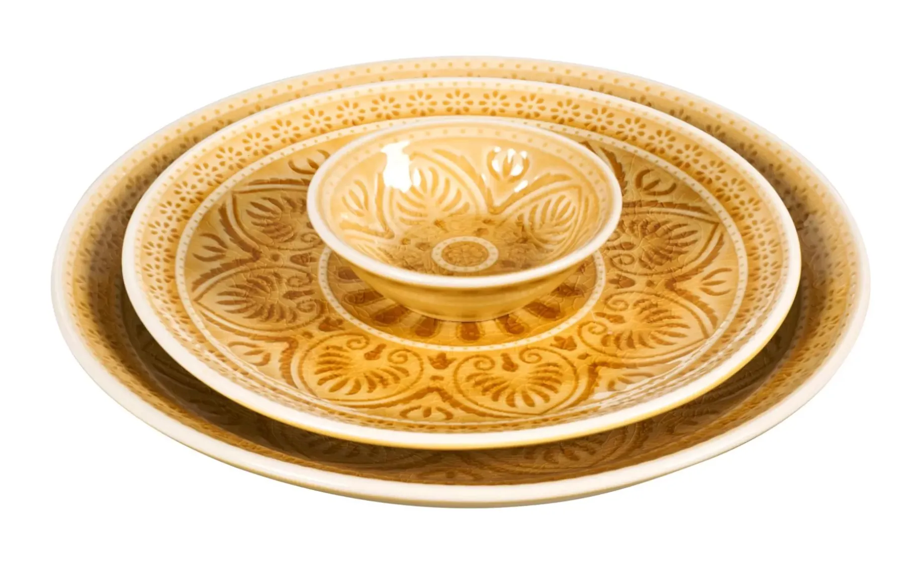 CASA Indo Plato Amarillo Outlet