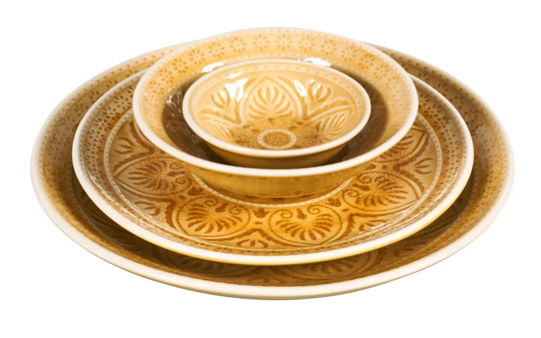 CASA Indo Plato Amarillo Outlet