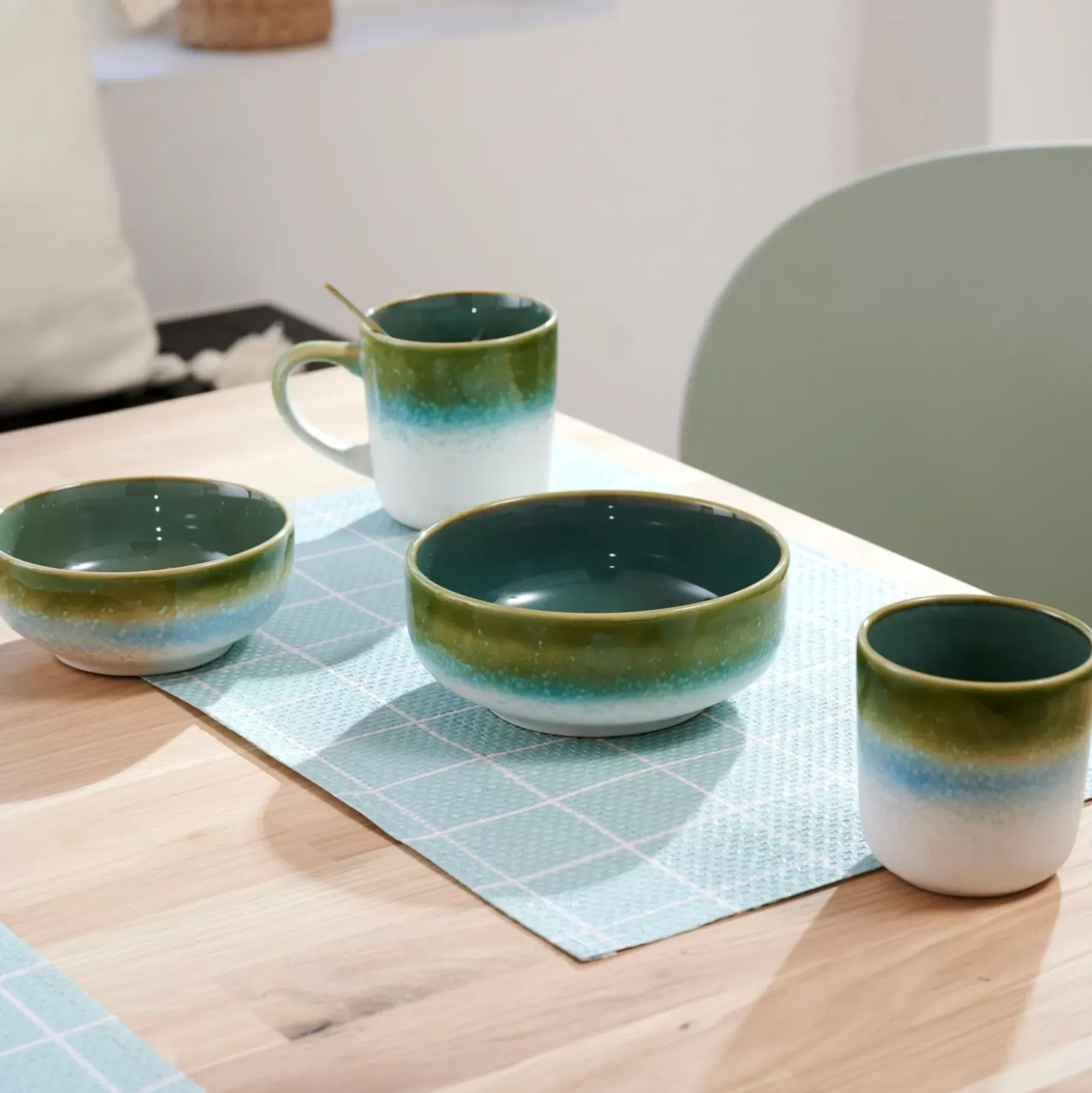 CASA Jessie Green Taza Sin Asa Verde Clearance