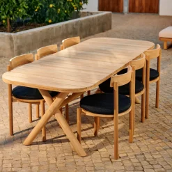 CASA Jules Conjunto De Jardín Con Cojines Negro Outlet