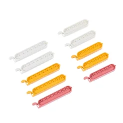 CASA Klipper Clips De Cierre Juego De 10 Mezcla De Colores Gris, Amarillo Oscuro, Terracota Best