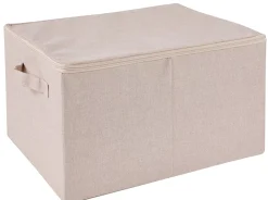 CASA Linolux Caja De Almacenaje/ Cierre Cremall. Beis Best