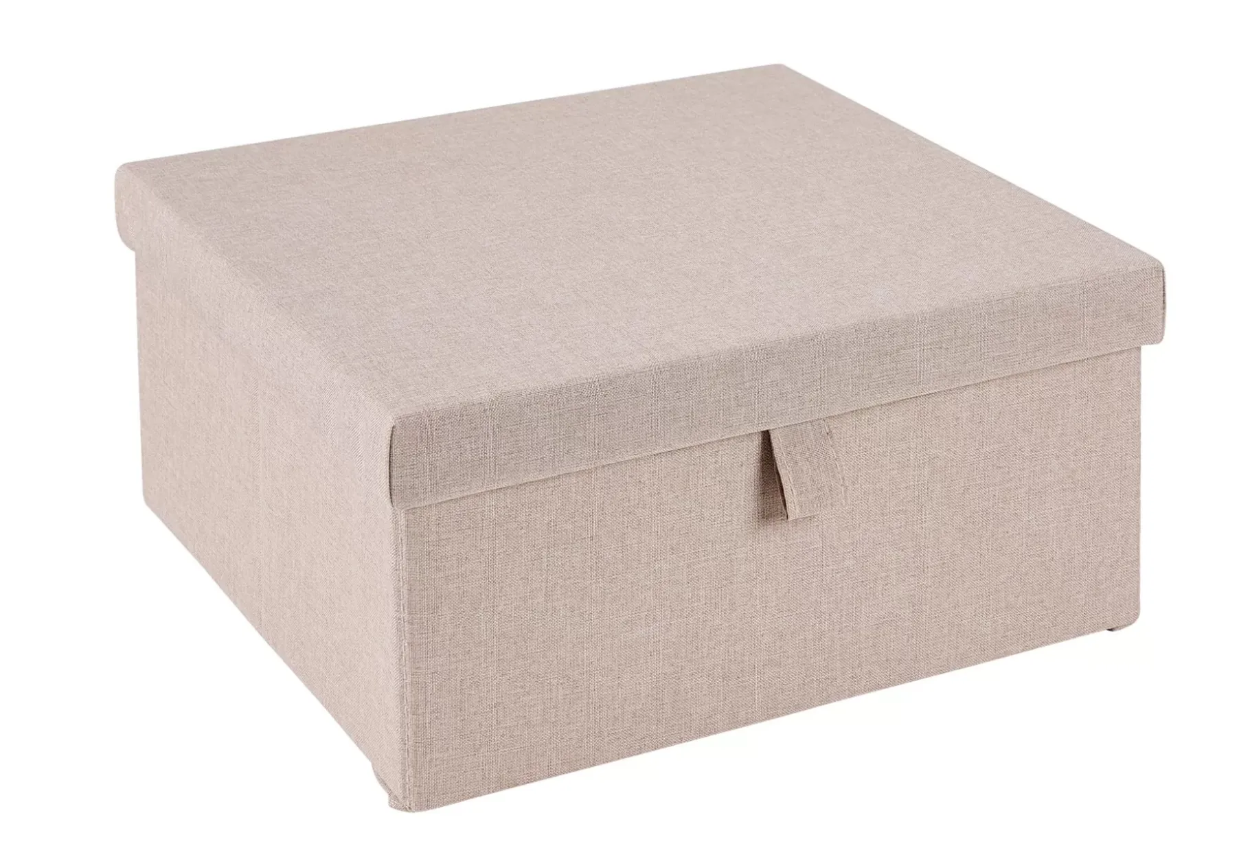CASA Linolux Caja De Almacenaje Con Tapa Beis Outlet