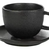 CASA Magma Taza Y Plato Tacita Negro Best