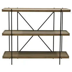 CASA Maine Estanteria De Pared Negro, Natural Outlet