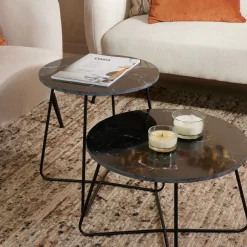 CASA Marbo Mesa Auxiliar Negro Outlet