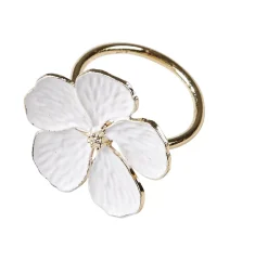 CASA Marguerite Anillo Servilleta Blanco New