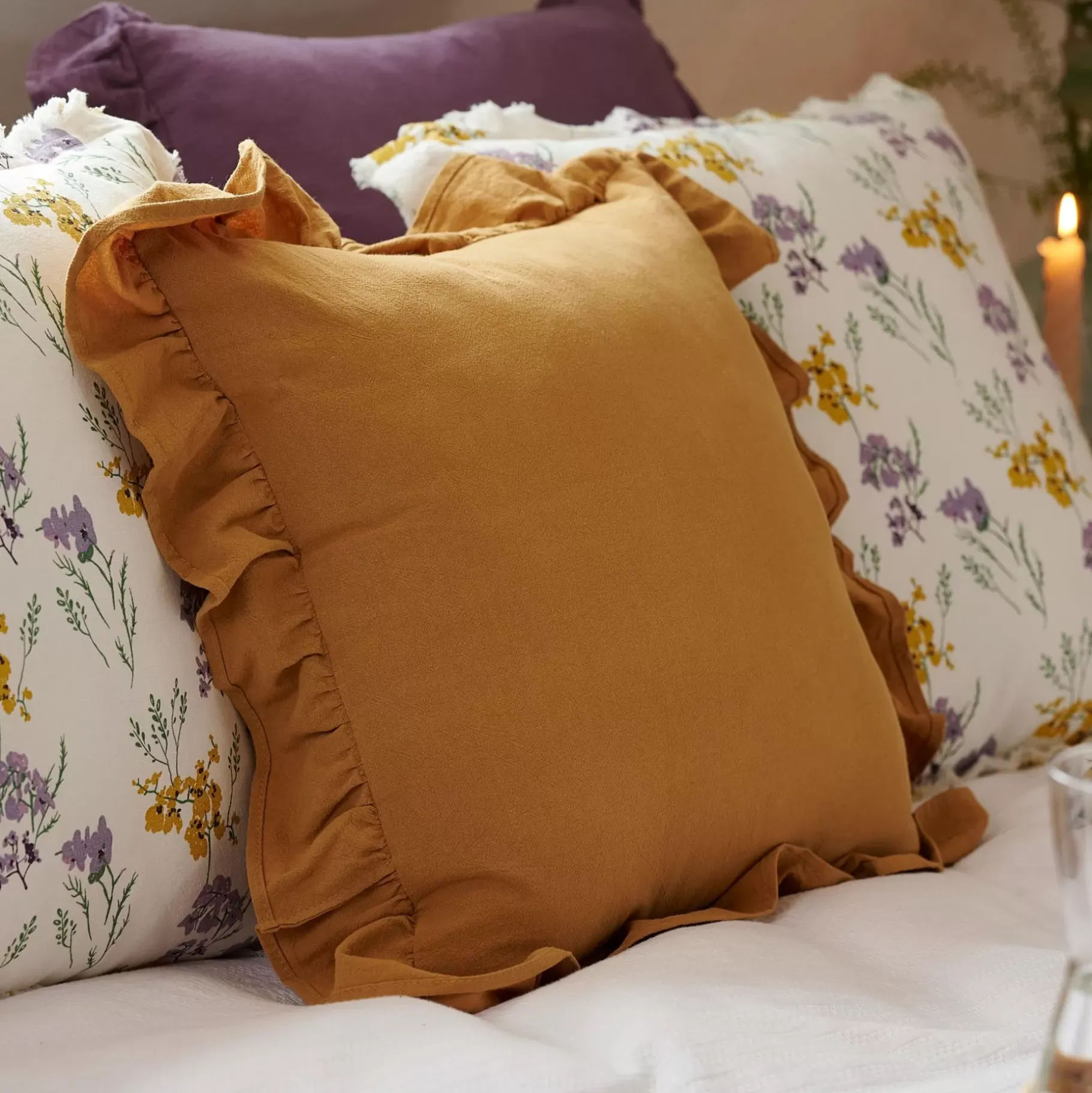 CASA Marly Cojin Marron Claro New