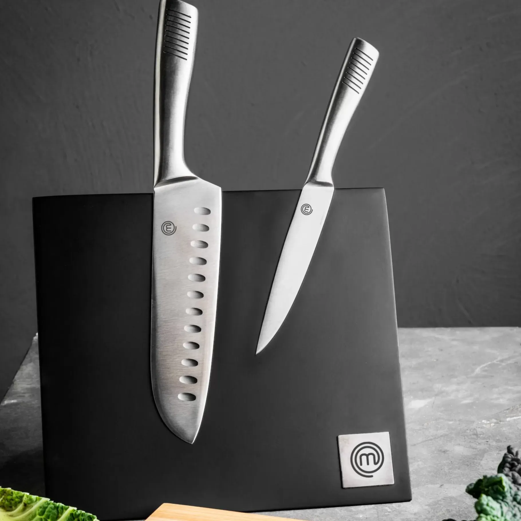 CASA Masterchef Bloque P/ Cuchillos Magnetico Negro Discount