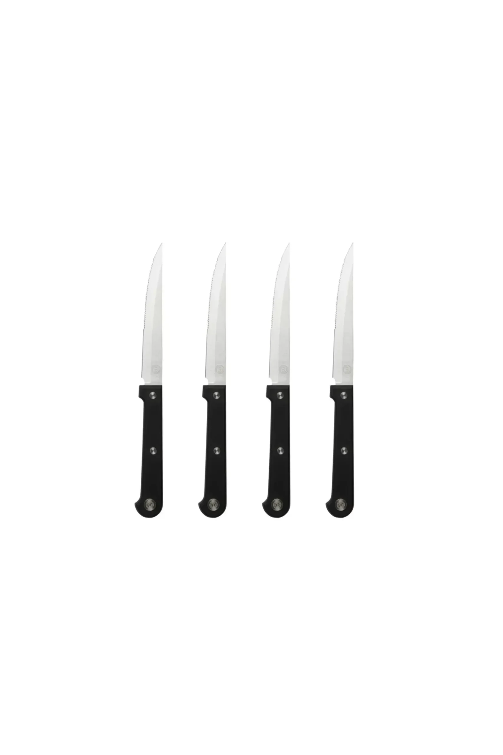 CASA Masterchef Juego De 4 Cuchillos Carne Negro Best