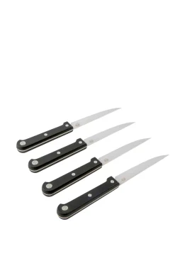 CASA Masterchef Juego De 4 Cuchillos Carne Negro Best