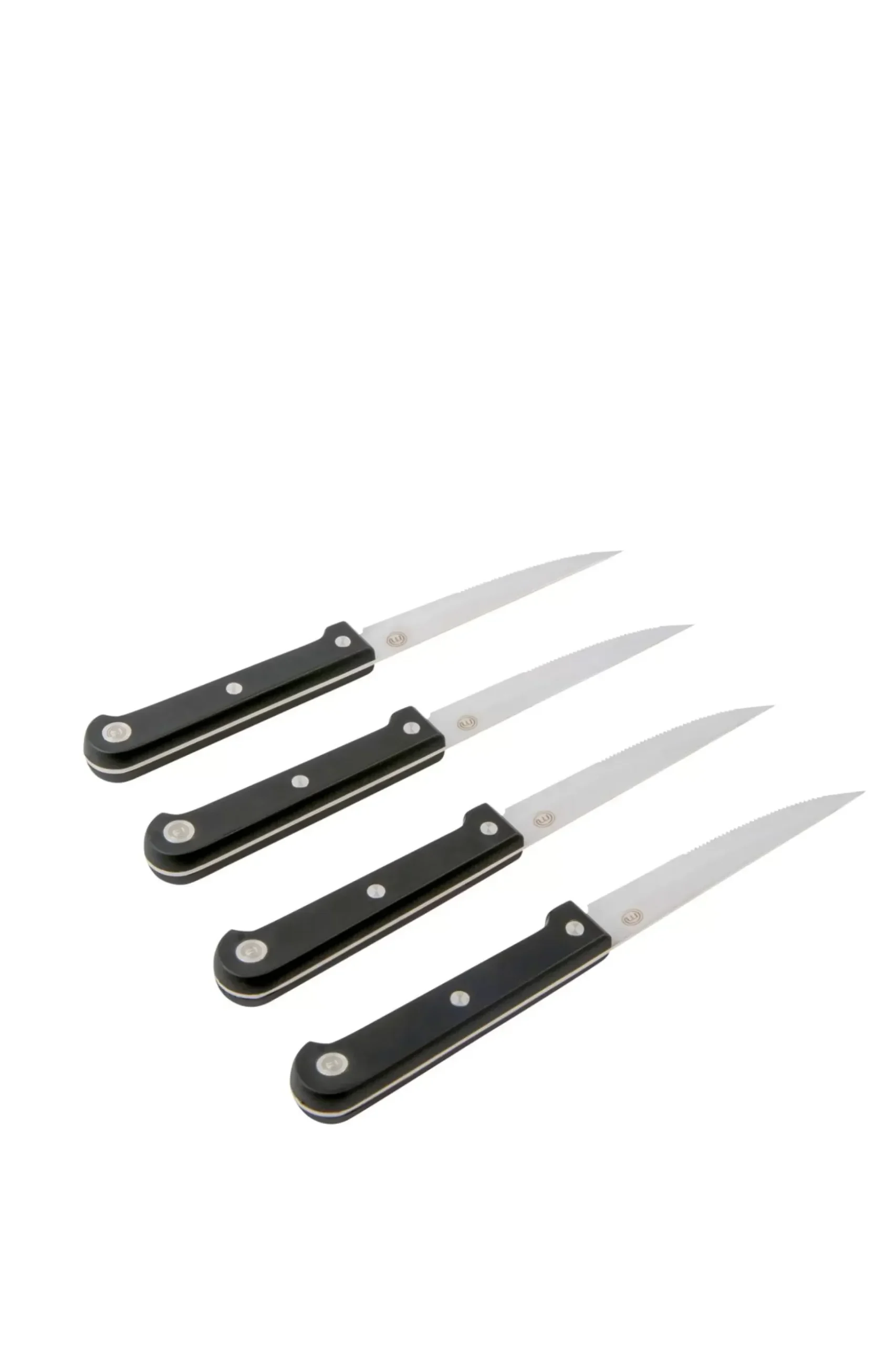 CASA Masterchef Juego De 4 Cuchillos Carne Negro Best