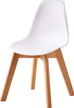 CASA Mathias Silla Para Ninos Blanco, Natural Best