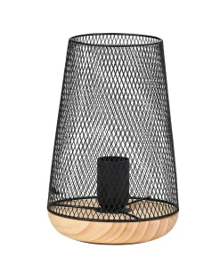 CASA Mesh Lampara De Mesa Negro