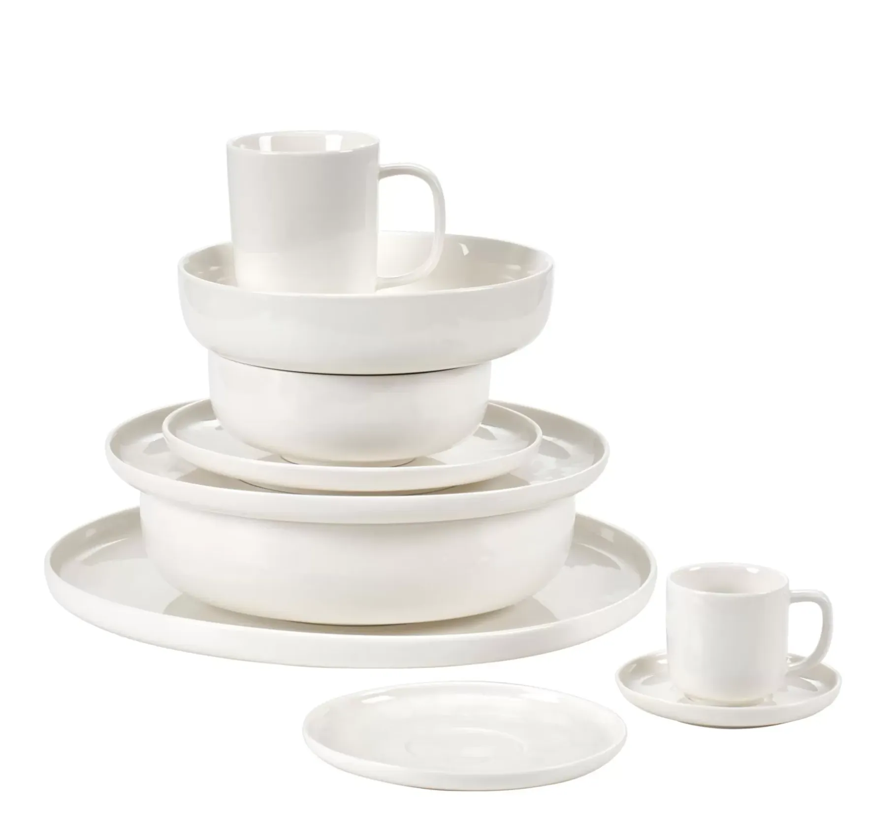 CASA Moon Plato Llano Blanco New