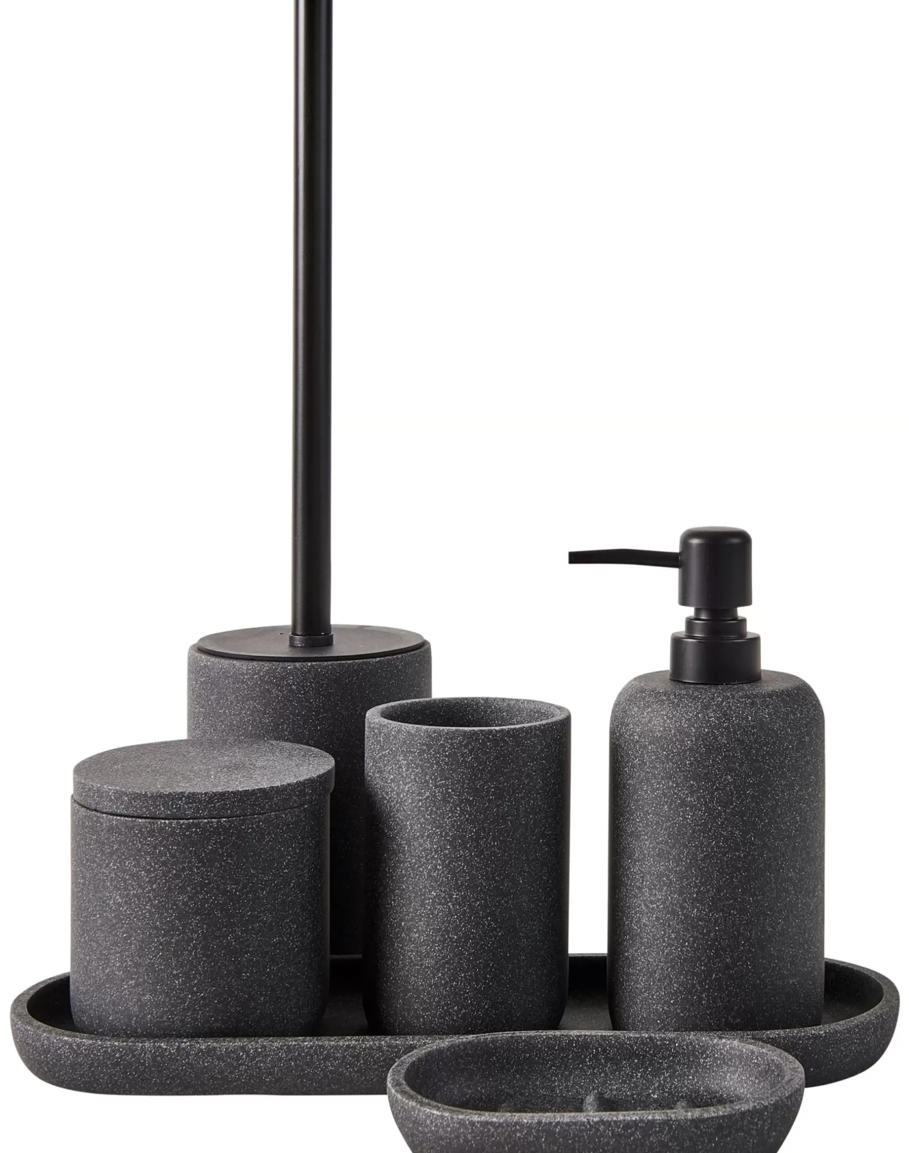 CASA Moon Soporte De Algodones Con Tapa Gris Oscuro