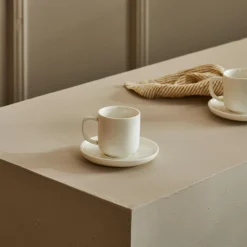 CASA Moon Taza Y Plato Blanco Discount