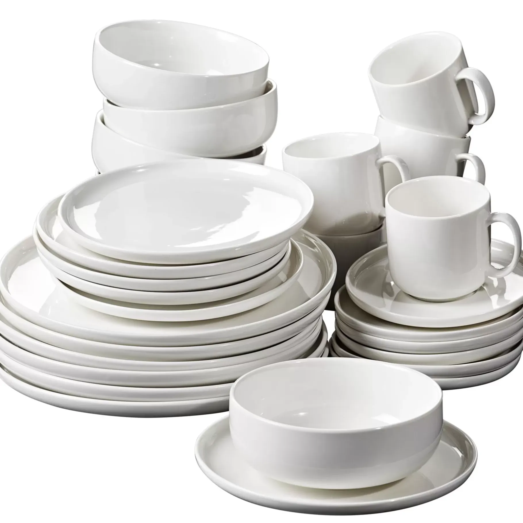 CASA Moon Taza Y Plato Blanco Sale
