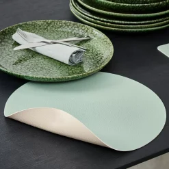CASA Nappa Mantel Individual Blanco, Menta New