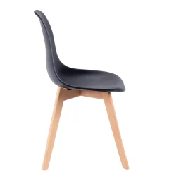 CASA New Mats Silla De Comedor Negro New