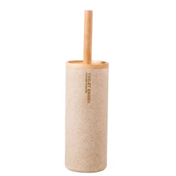 CASA New Resin Cepillo Wc En Soporte Natural New