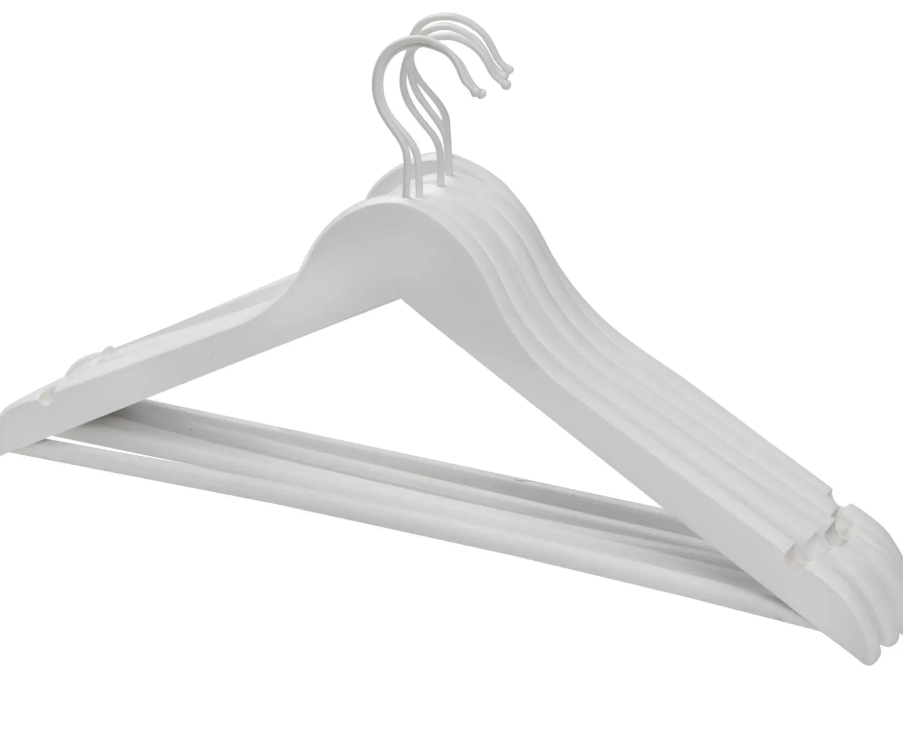 CASA New Wood Perchas Juego De 5 Blanco
