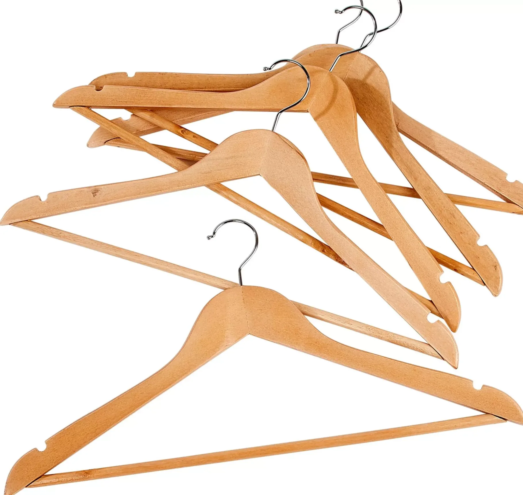 CASA New Wood Perchas Juego De 5 Natural