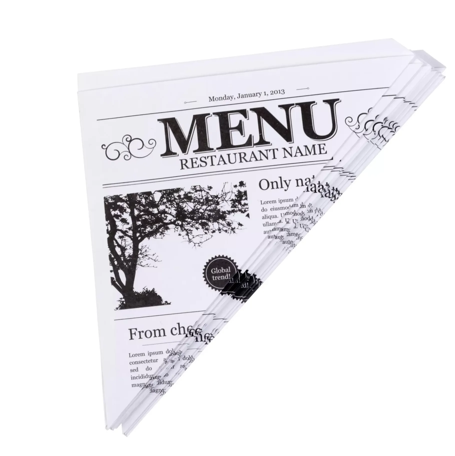 CASA Njam Cucuruchos Juego De 10 Negro, Blanco