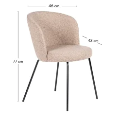 CASA Olivier Silla De Comedor Beis Discount