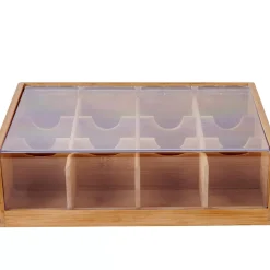 CASA Panda Caja Para Te 12 Compartim. Natural Best