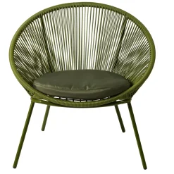 CASA Papayo Silla Lounge Con Cojin Verde Clearance