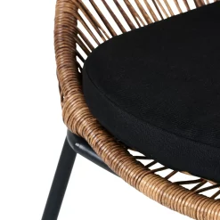 CASA Papayo Silla Lounge Con Cojin Natural Hot