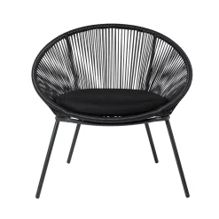CASA Papayo Silla Lounge Negro Discount