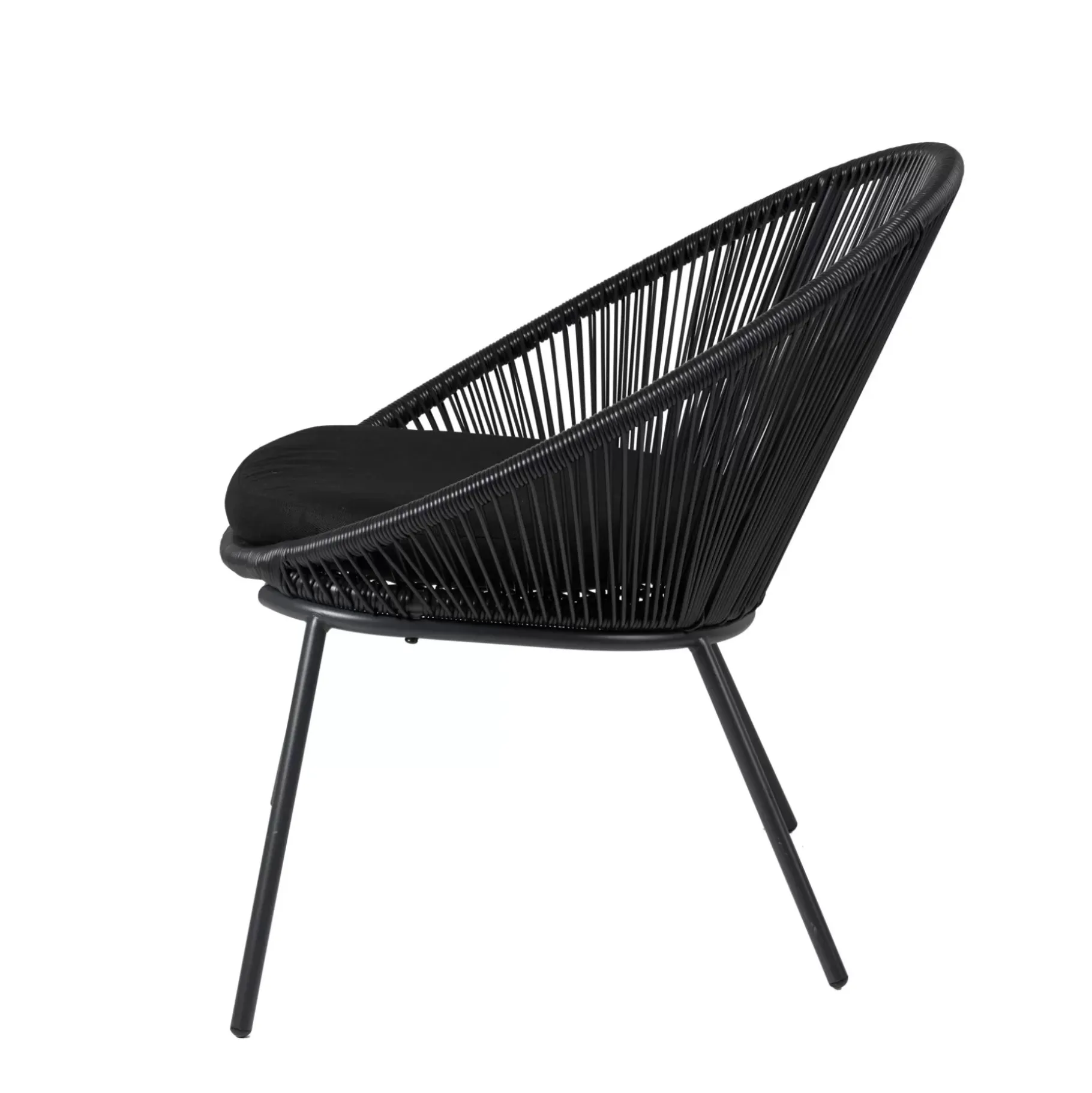CASA Papayo Silla Lounge Negro Discount