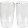 CASA Pausa Vaso De Doble Pared Juego De 2 Transparente Hot