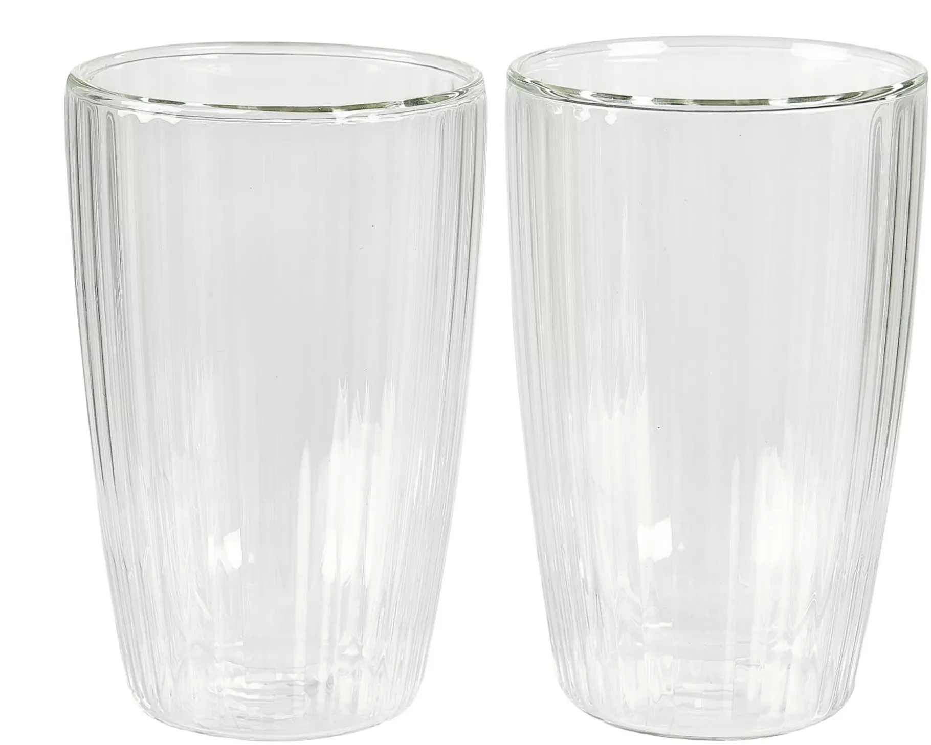 CASA Pausa Vaso De Doble Pared Juego De 2 Transparente Hot
