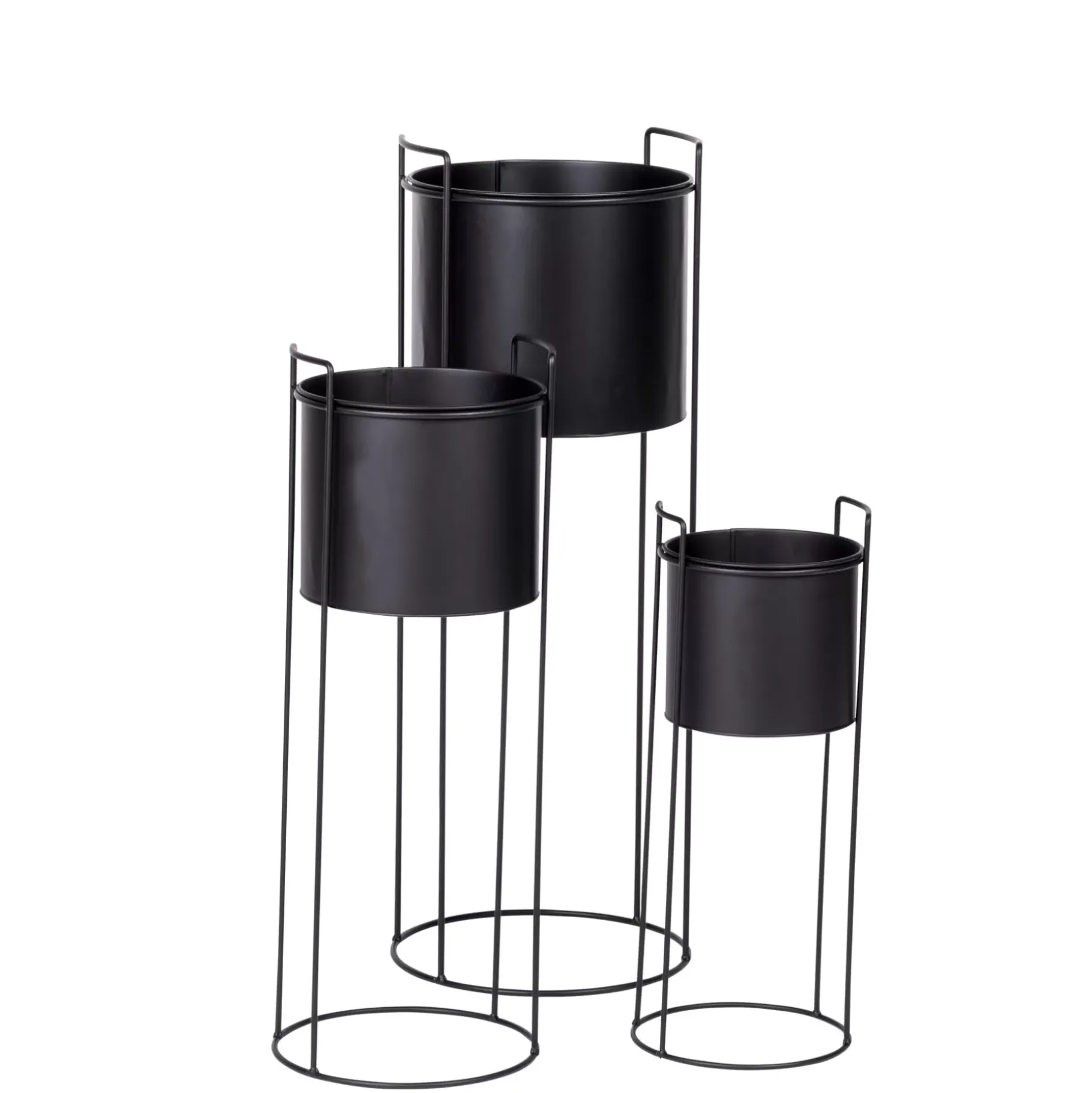 CASA Pluto Macetero Negro Clearance