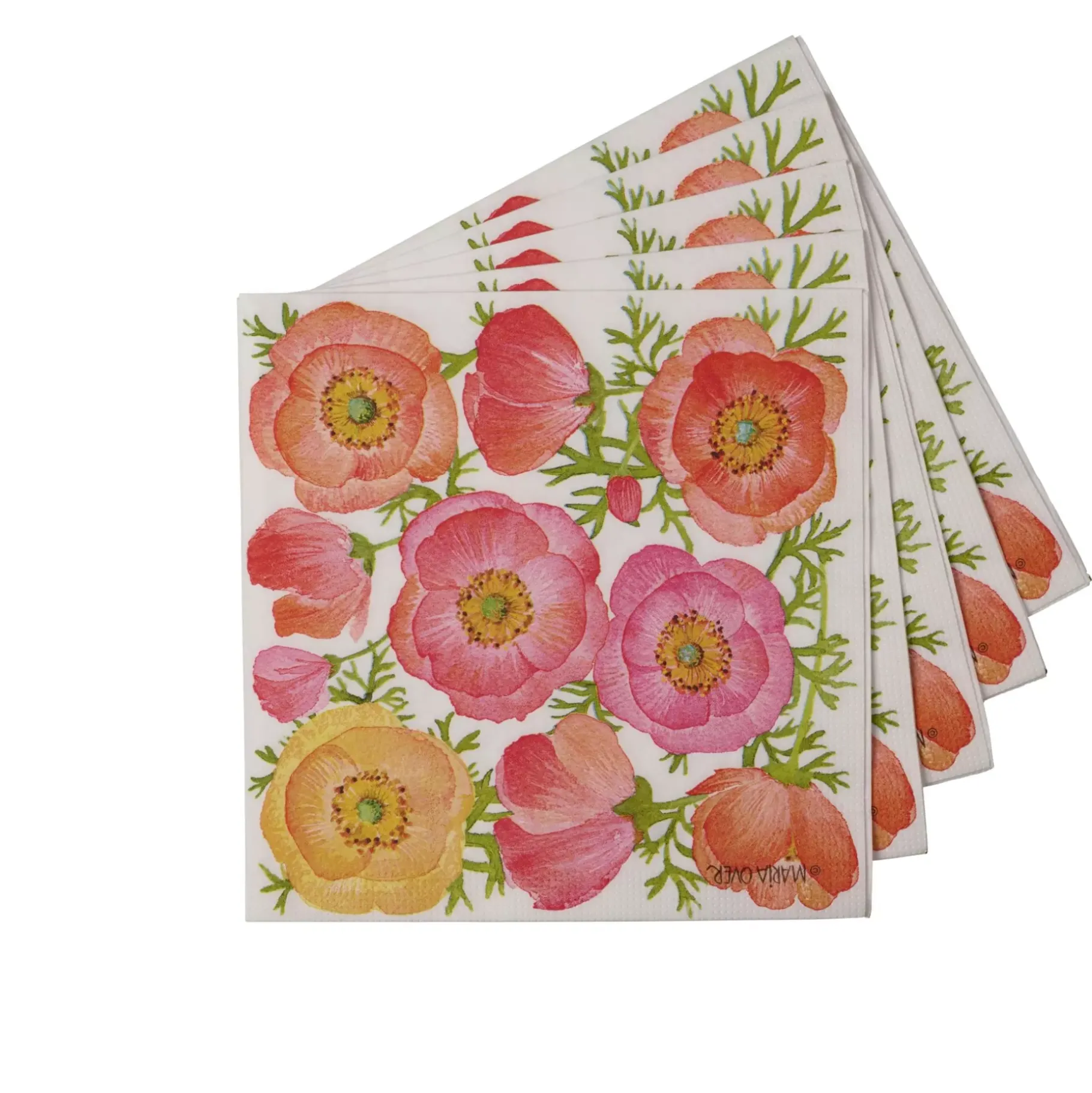 CASA Poppy Paquete De 20 Servilletas Rojo Discount
