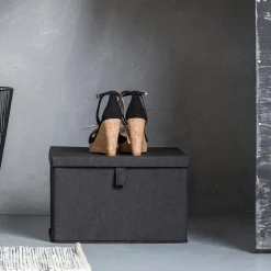 CASA Rango Caja De Almacenaje Gris Oscuro Discount