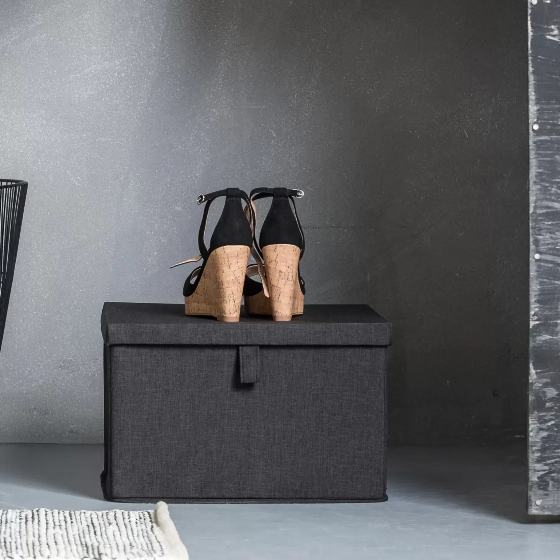 CASA Rango Caja De Almacenaje Gris Oscuro Discount