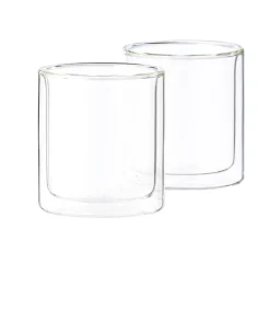 CASA Relax Vaso De Doble Pared Juego De 2 Transparente Clearance