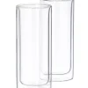 CASA Relax Vasos De Doble Pared Juego De 2 Transparente
