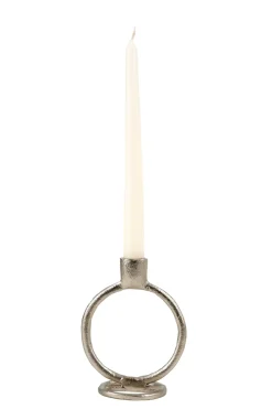 CASA Rings Candelabro Plateado New