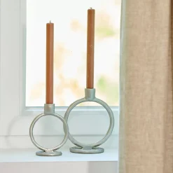 CASA Rings Candelabro Plateado Online