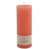 CASA Rustic Vela Estriada Naranja New