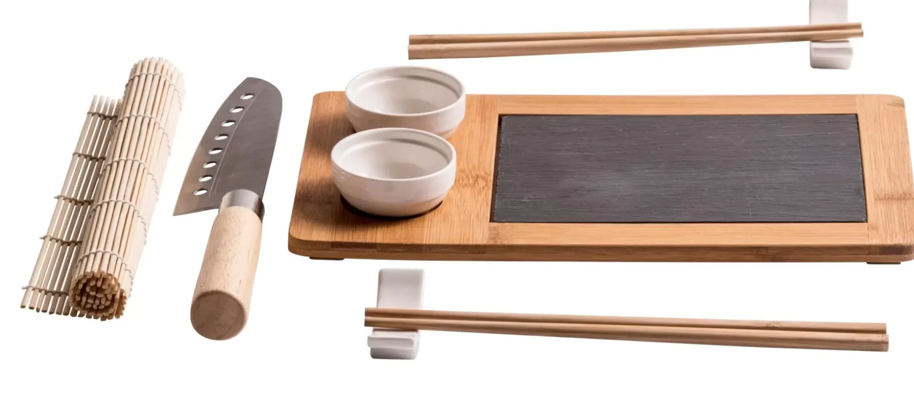 CASA Samourai Juego Para Sushi De 10 Piezas Natural Discount