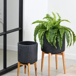 CASA Scuro Macetero Negro Sale