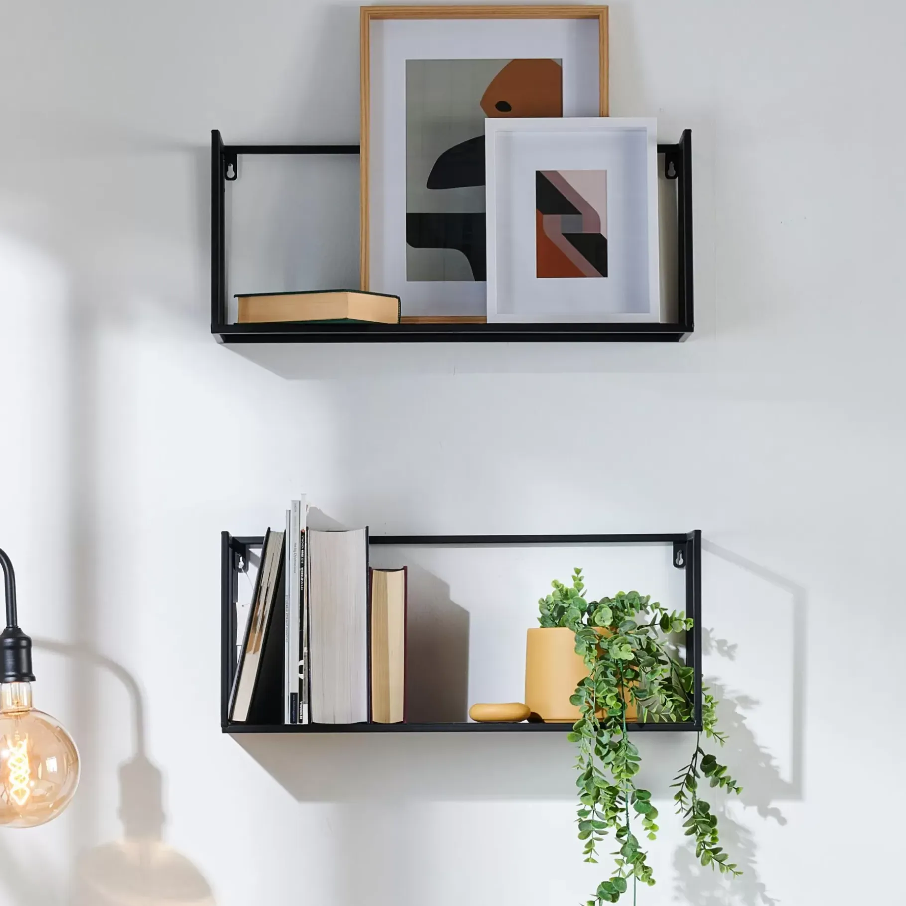 CASA Shorp Estanteria Para Colgar Negro Best